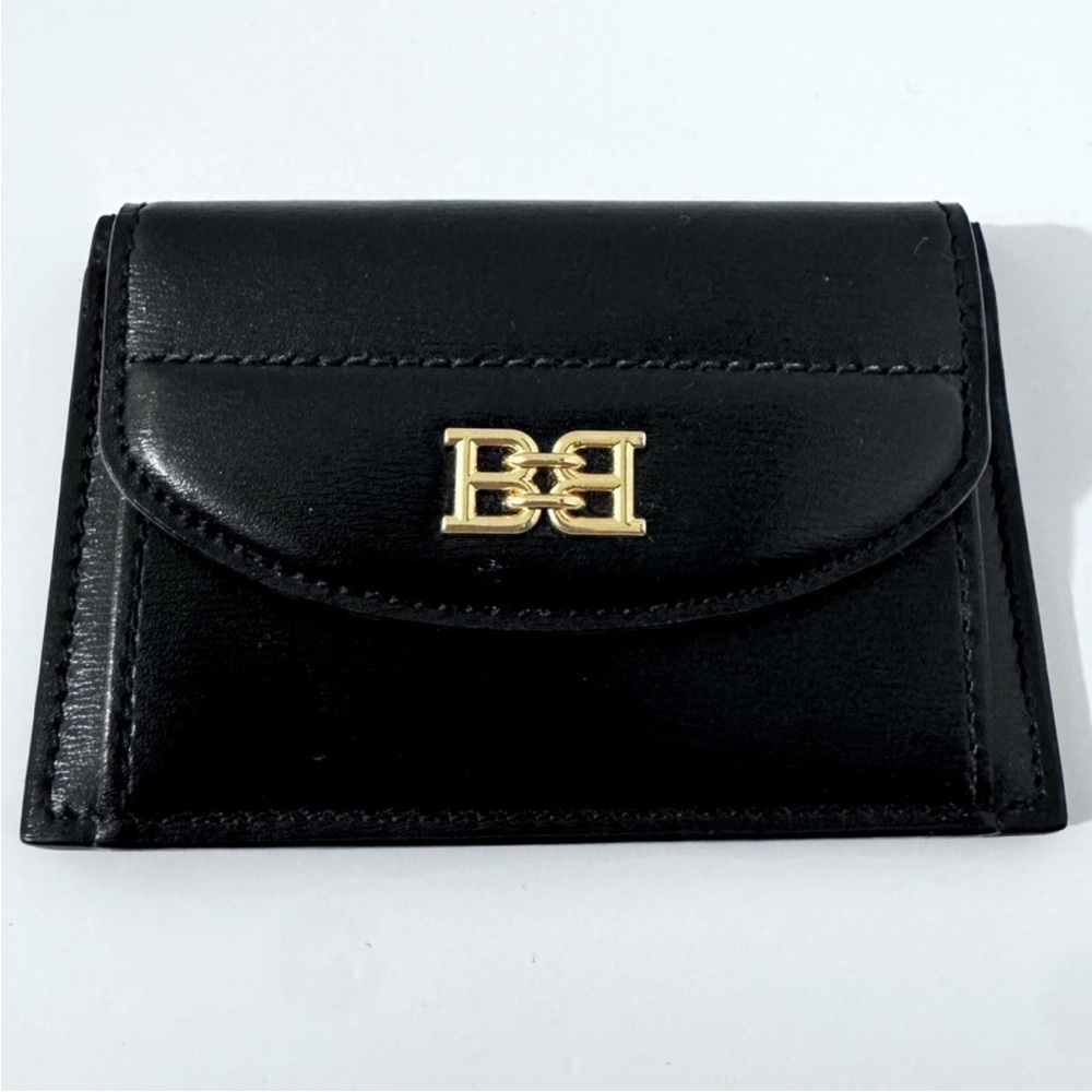 Bally leather card holder coin / bill holder